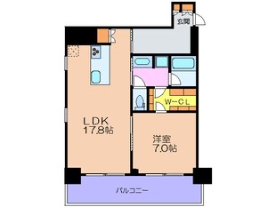 リバ－サイドタワ－中之島の物件間取画像